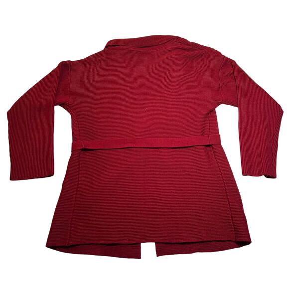 Alfani Wool Blend Knit Open Front Cardigan with Waist Tie Size Petite Small Cozy - Picture 2 of 8